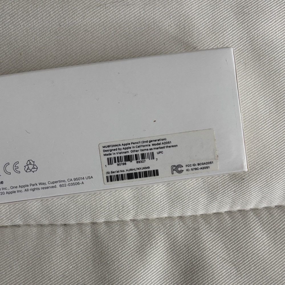 Apple Pencil Second Generation in White